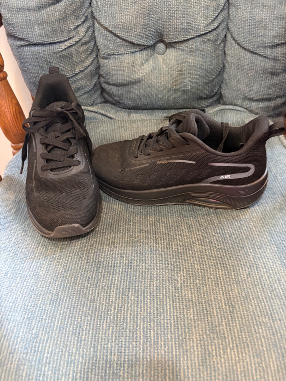 Women’s Black Athletic Running Shoes with Arch Support Plantar Fasciitis